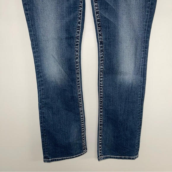 Silver‎ Jeans Aiko Mid Slim Bootcut Women's Size 29 US Blue Denim - Picture 5 of 13